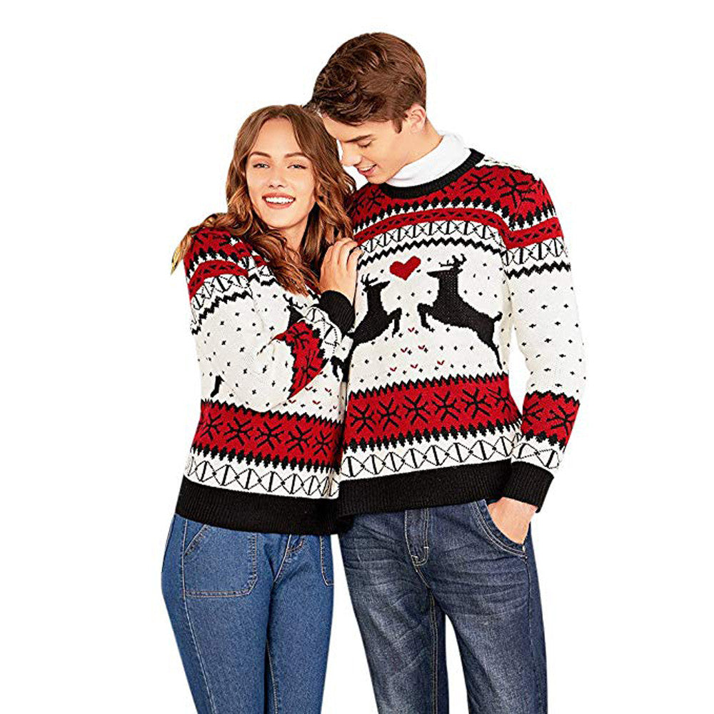 Couple's Christmas Sweater Homewear in Multiple Colors