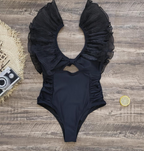 2024 New Women's One-Piece Swimsuit with Ruffles