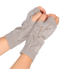 Women's Knit & Lace Acrylic Gloves