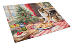 Keeshond Christmas Cookies Glass Cutting Board