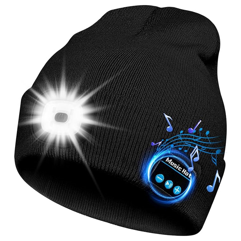 Illuminated Knit Hat | Embroidered Cap