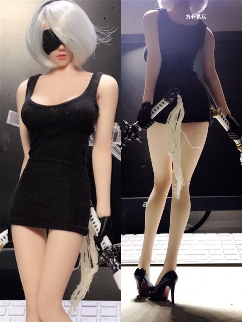 1:6 Scale Female Soldier Outfit with Dress and Lingerie
