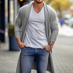 Men's Oversized Long Wool Coat