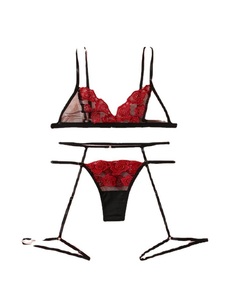 Lace Embroidered Sexy Lingerie Set for Women