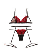 Lace Embroidered Sexy Lingerie Set for Women