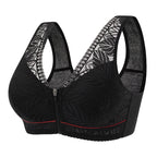 Soft Cotton Lace Bra for Elderly Women, Large Size