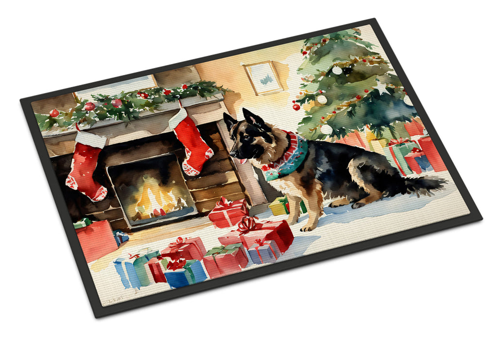 Norwegian Buhund Cozy Christmas Doormat