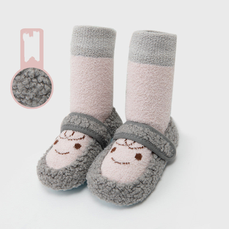 Super Thick Fleece Leather Socks for Babies and Toddlers