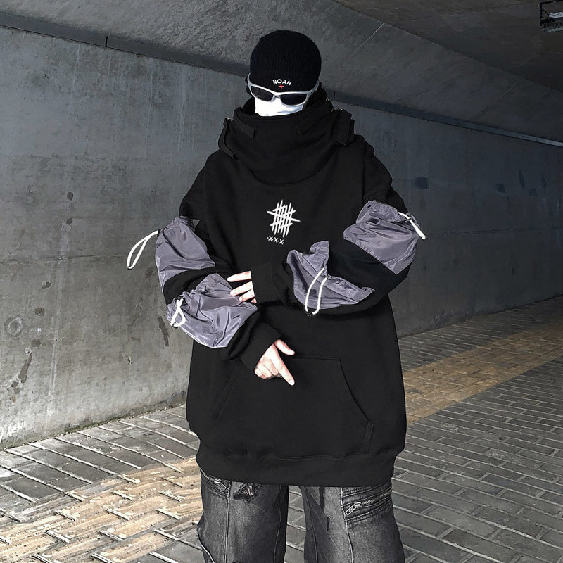 Reflective Shark Mouth Hoodie with Niche Design for Women | Streetwear