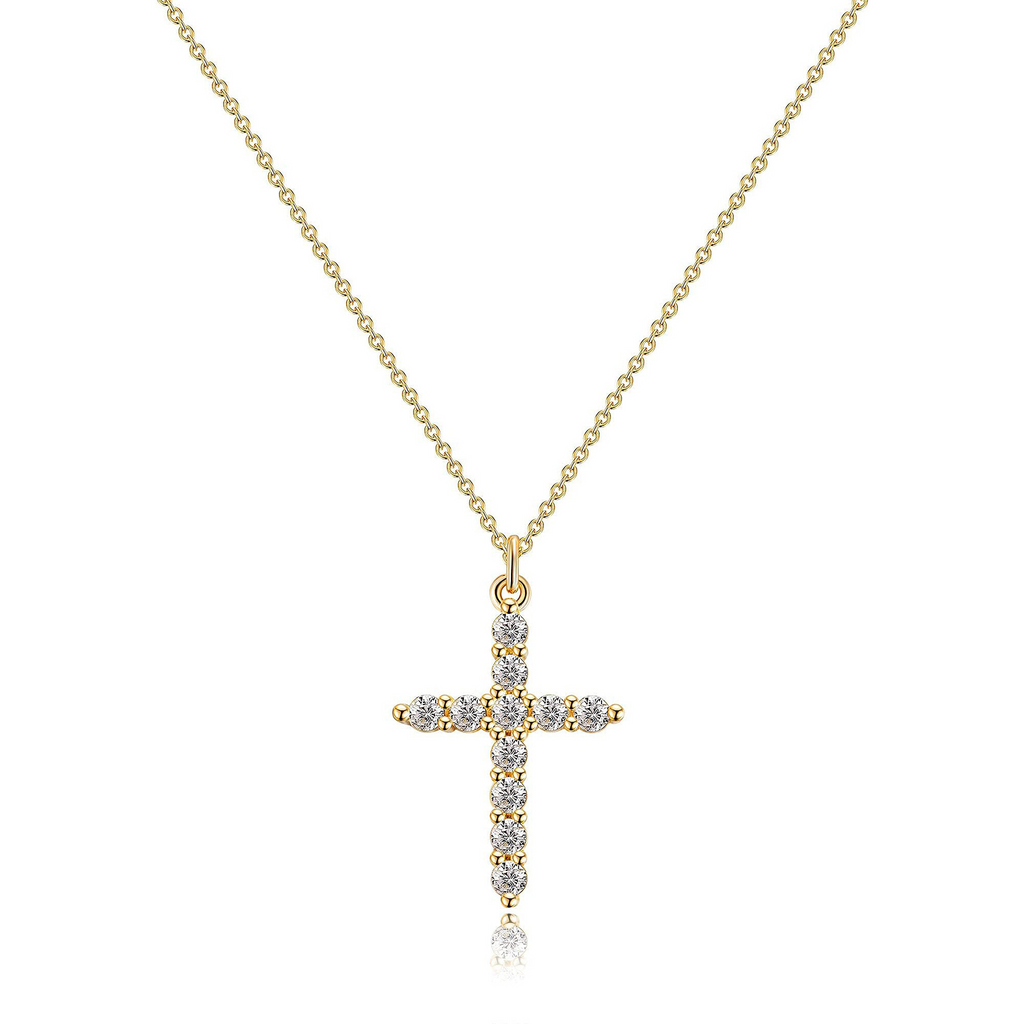 [Duplicate] Rotatable Cross Crown Necklace