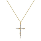 [Duplicate] Rotatable Cross Crown Necklace