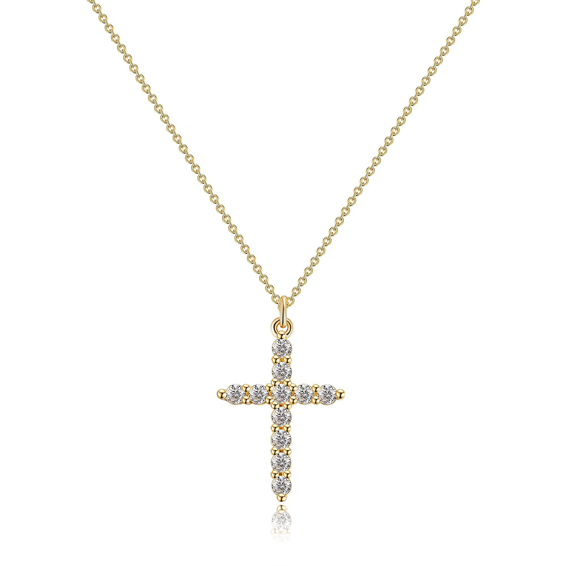 [Duplicate] Rotatable Cross Crown Necklace