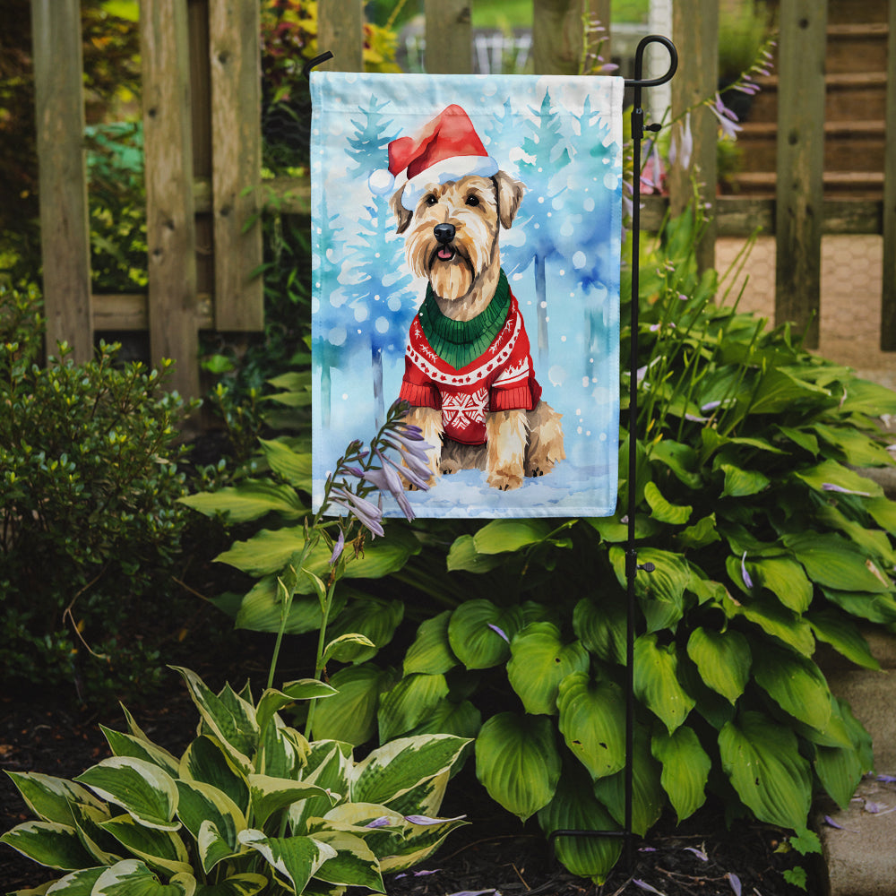 Wheaten Terrier Christmas Garden Flag