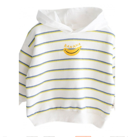 Striped Women's Sweater with Round Neck and Long Sleeves