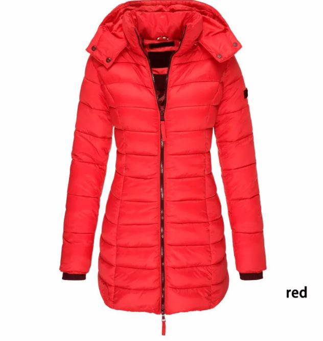 Mid-length Slim-fit Quilted Jacket
