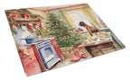 Boxer Christmas Cookies Glass Cutting Board