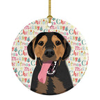 Rottweiler Black and Tan #4 Christmas Ceramic Ornament