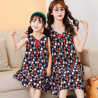 2024 New Style Mother-Daughter Cotton Sleep Dress
