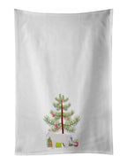 Poodle Cat Cat Christmas Kitchen Towel Set of 2