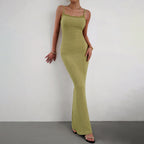 2023 Autumn Women's Slim Fit Spaghetti Strap Dress
