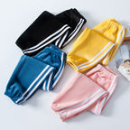 Brushed Fleece-Lined Double-Sided Girls Sports Pants