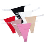 Women's Seamless Ice Silk Thong Briefs for Daily Wear