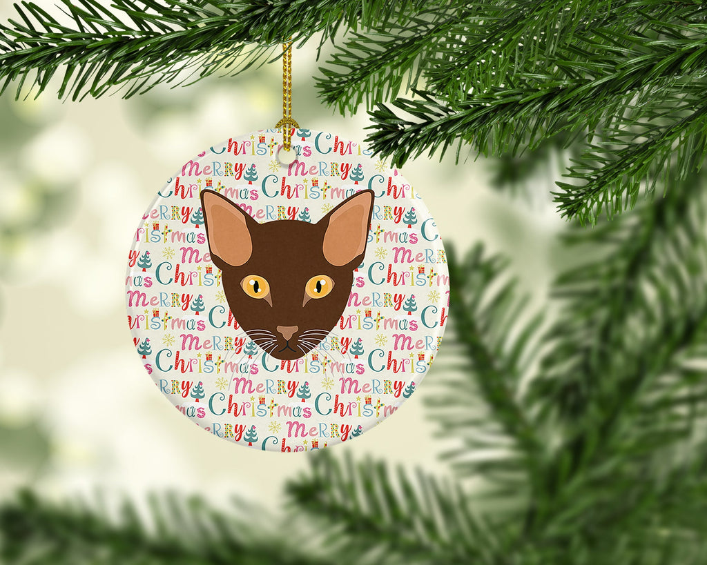 Suphalak Cat Christmas Ceramic Ornament