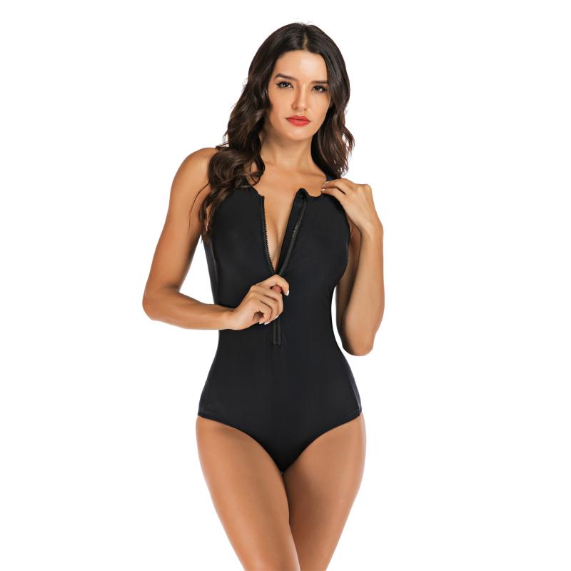 One-Piece Zipper Swimsuit for Women