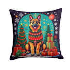 German Shepherd Christmas Throw Pillow