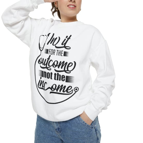 Round-Neck Sweater with Autumn Winter Letter Print