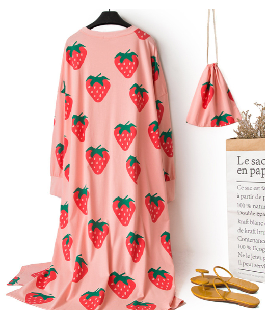 Plus Size Summer Nightgown for Women - Cute Short Sleeve