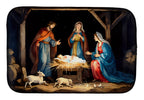 Christmas Nativity Scene Dish Drying Mat