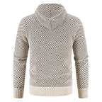 Men's Hooded Plush Sweater with Big Pineapple Design