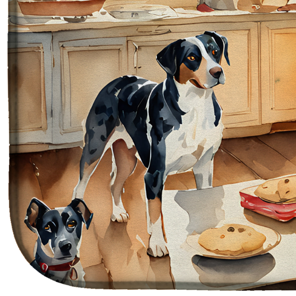 Catahoula Christmas Cookies Dish Drying Mat