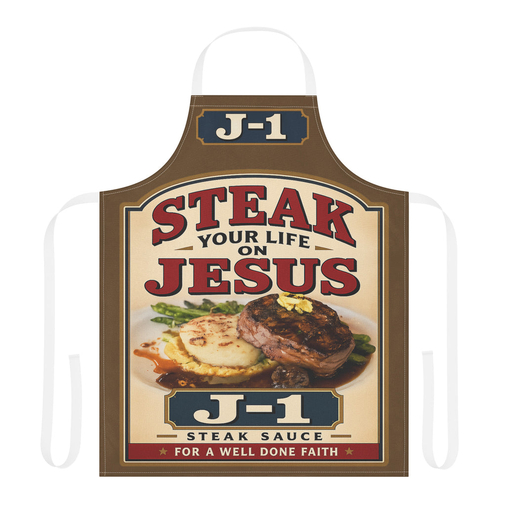 Anointed Attire Steak Your Life On Jesus Christian Apron