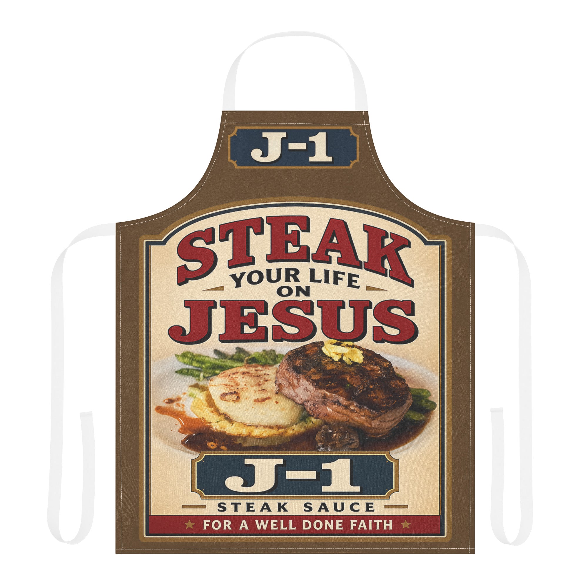 Anointed Attire Steak Your Life On Jesus Christian Apron
