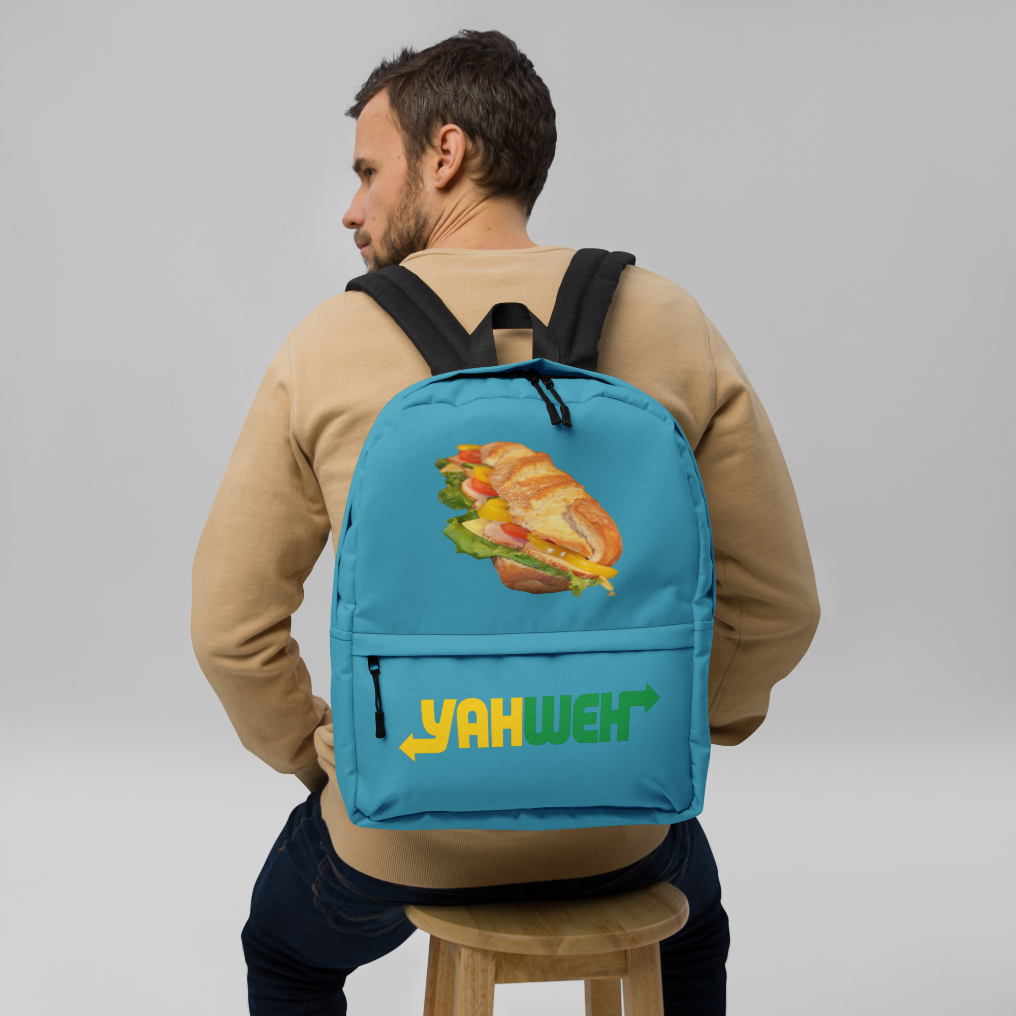 Anointed Attire Yahweh Sandwich Christian Backpack