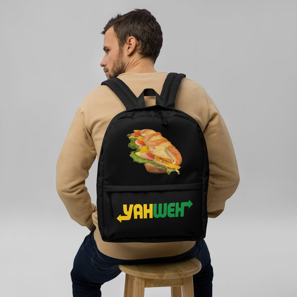 Anointed Attire Yahweh Sandwich Christian Backpack