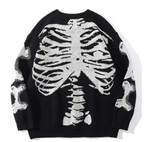Skeleton Patch Embroidery Hooded Sweatshirt | Streetwear