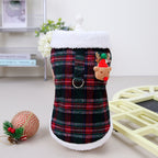 Christmas Plaid Vest for Pets - Two-Leg Cotton Clothing