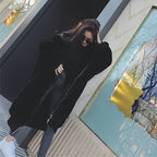 Thick Warm Long Hooded Fur Coat for Women