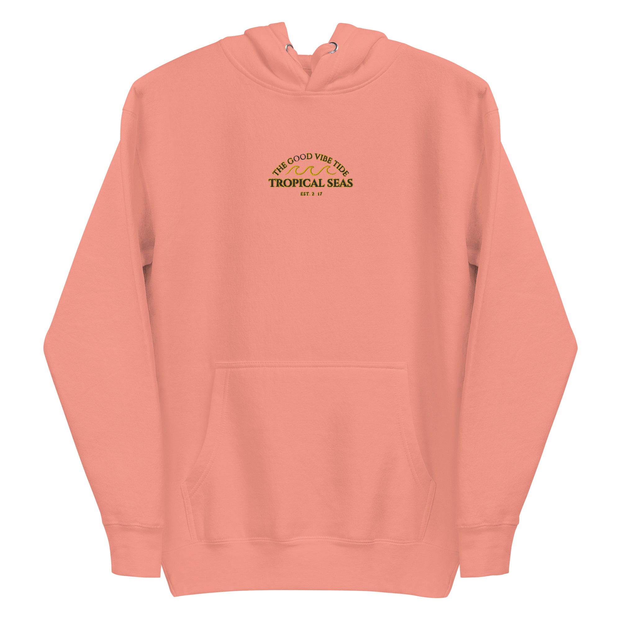 Tropical Seas Center Waves Hoodie | Streetwear