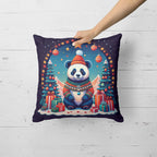 Panda Christmas Throw Pillow