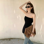 High-Waist Raw-Hem Flare Jeans