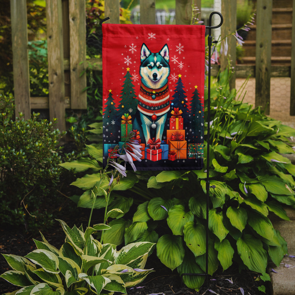 Alaskan Klee Kai Holiday Christmas Garden Flag