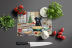 Labrador Retriever Christmas Cookies Glass Cutting Board