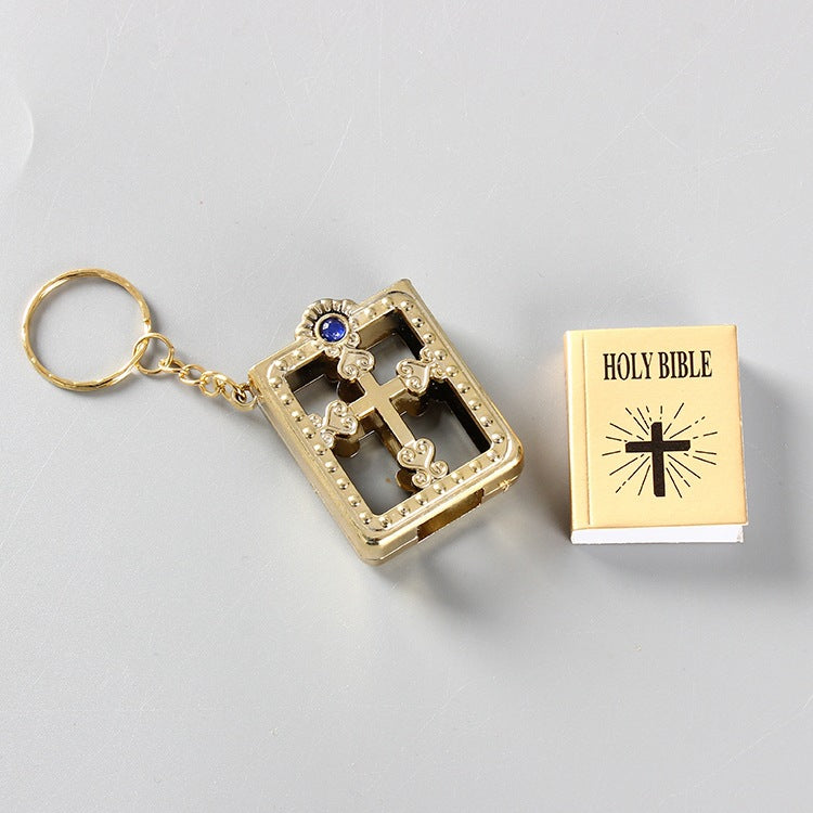 Mini Pocket English Bible Keychain
