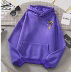 Popular Women's Cat Fleece Long-Sleeve Hoodie | Streetwear