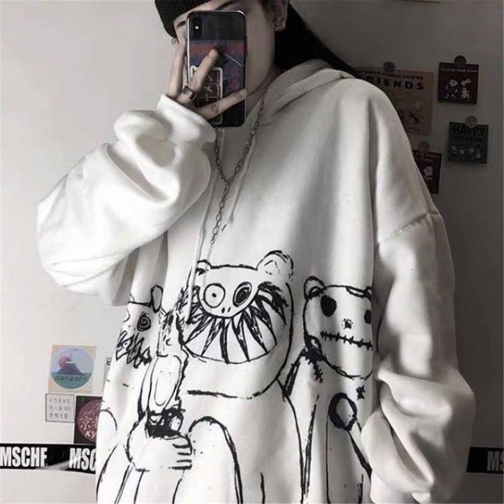 Cool Tie Dye Harajuku Hoodie for Women - Gothic Style | Streetwear