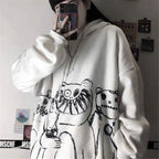 Cool Tie Dye Harajuku Hoodie for Women - Gothic Style | Streetwear